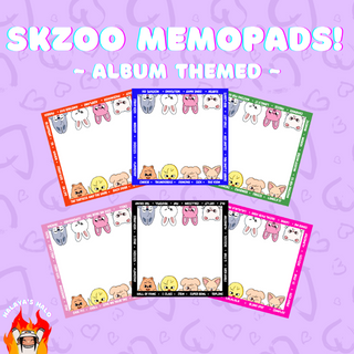 album themed memopads!