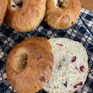 6 Cranberry Orange Bagels