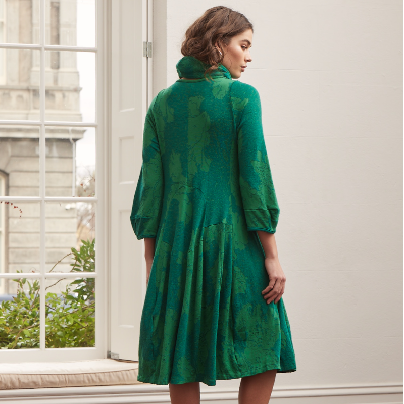 VE020: Salome Dress <br>Colour: EMERALD - Thumbnail (Preview) 3