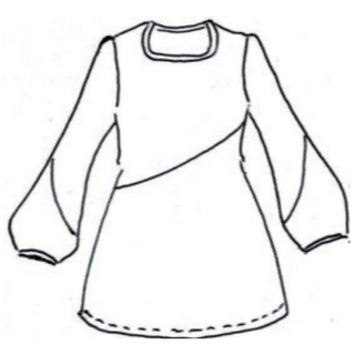 VW072: Magnolia Tunic <br>Colour: OLIVE - Thumbnail 4