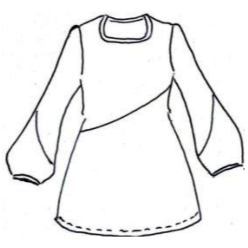 VW072: Magnolia Tunic <br>Colour: OLIVE - Thumbnail (Preview) 4