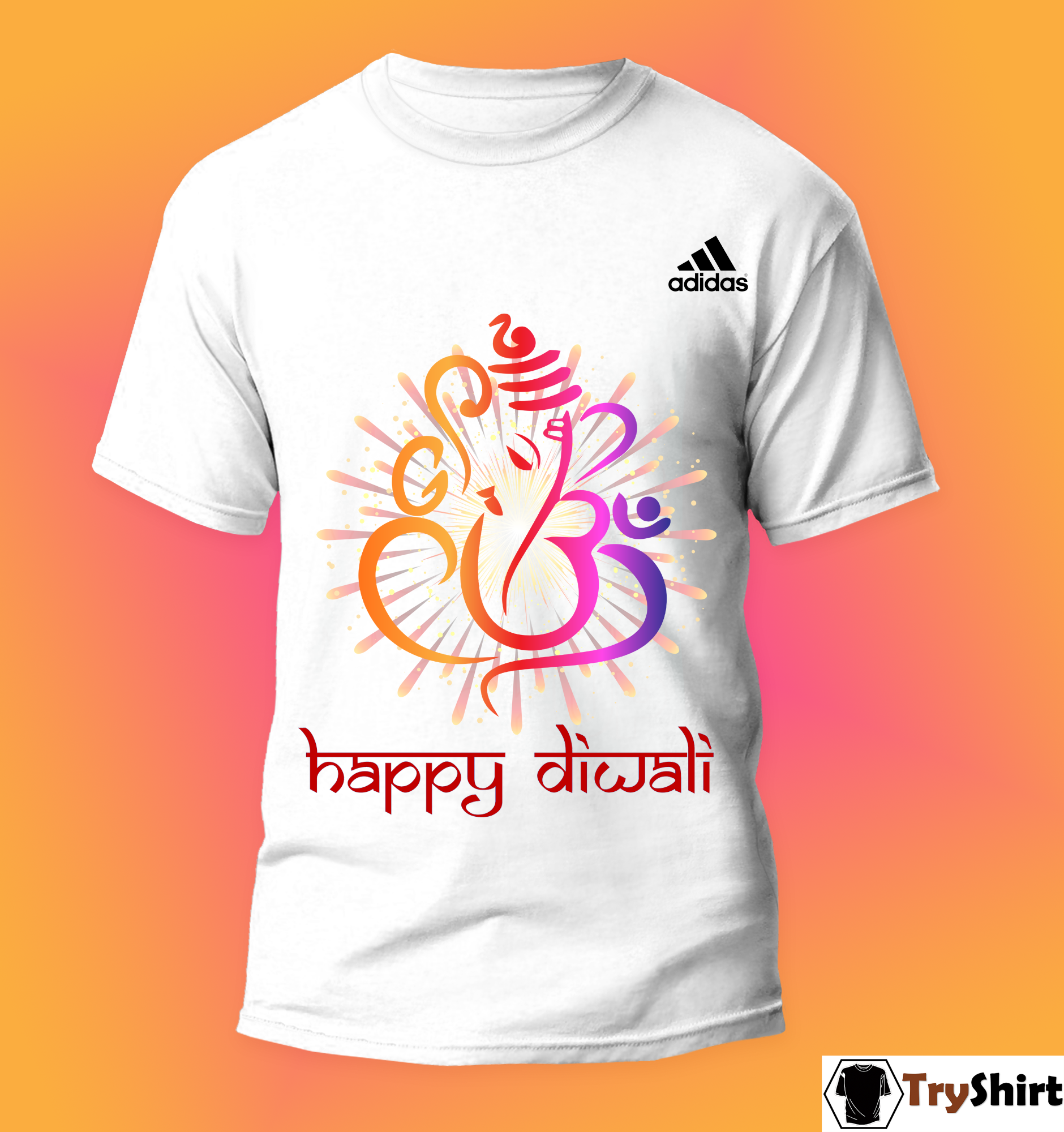 Adidas Diwali Tshirt Main Image