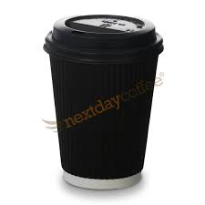 12oz Black Cups Main Image