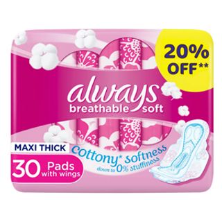 Always Sanitary Pads Large 30Pcs