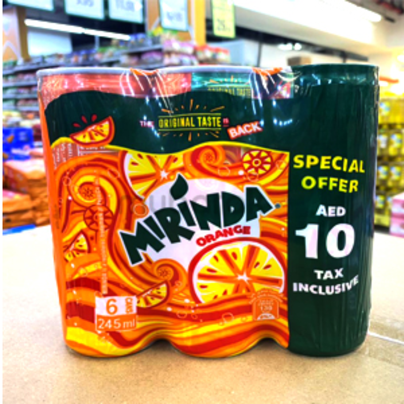 Mirinda Can 6 x 245ml Offer Pack Main Image