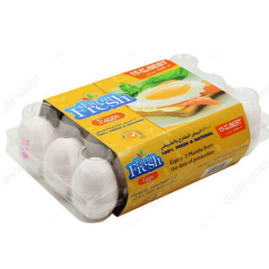 Farm Fresh White Eggs 15 Pcs