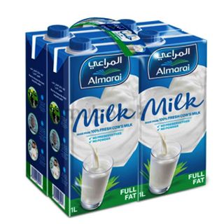  Al Marai Long Life Milk Full Fat 4 x 1Litre