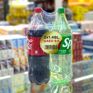 Coca Cola & Sprite Bottle 2 x 1.48 L Offer Pack