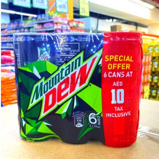 Mountain Dew Can 6 x 245ml Offer Pack