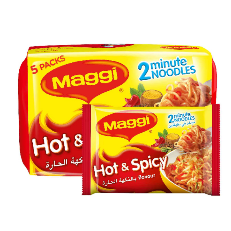 Maggi  Noodles Hot & Spicy 5 x 78g 