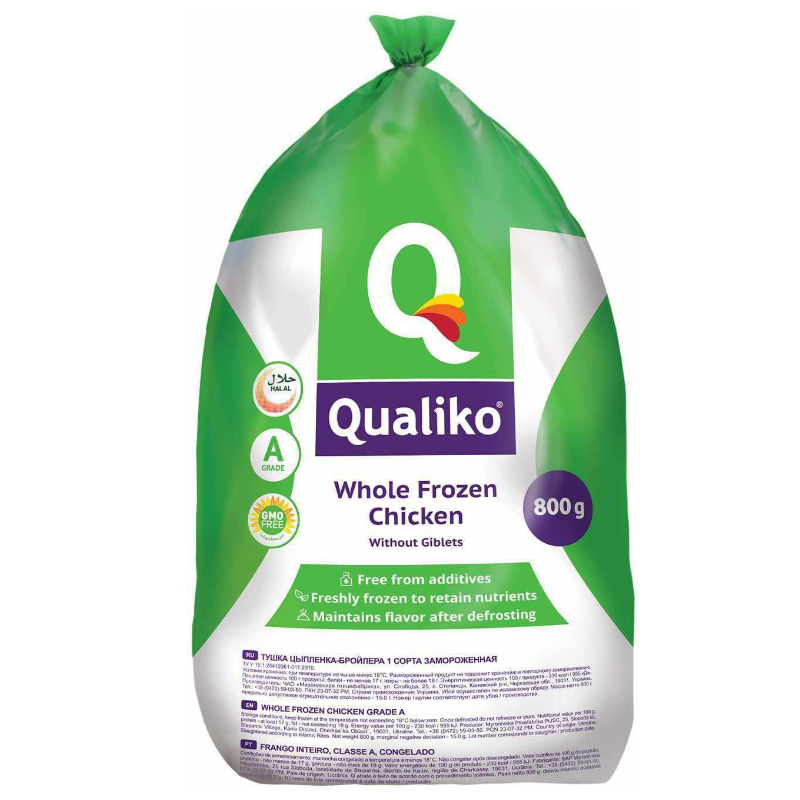Qualiko Whole Chicken 800g