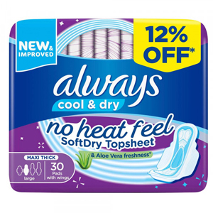 Always Cool & Dry 30 Pads Main Image