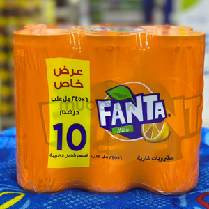 Fanta Can 6 x 245ml Offer Pack Main Image