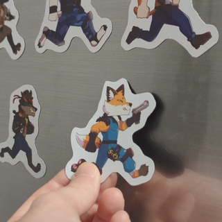 TURN PURCHASED STICKERS INTO MAGNETS