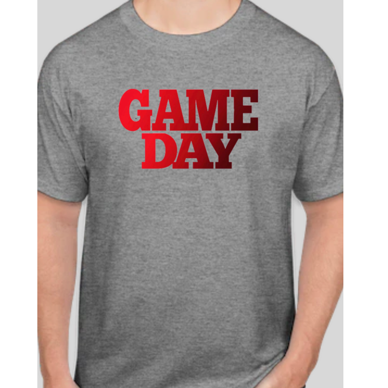 GAME DAY SHORT SLEEVE GRAY T-SHIRT  Main Image