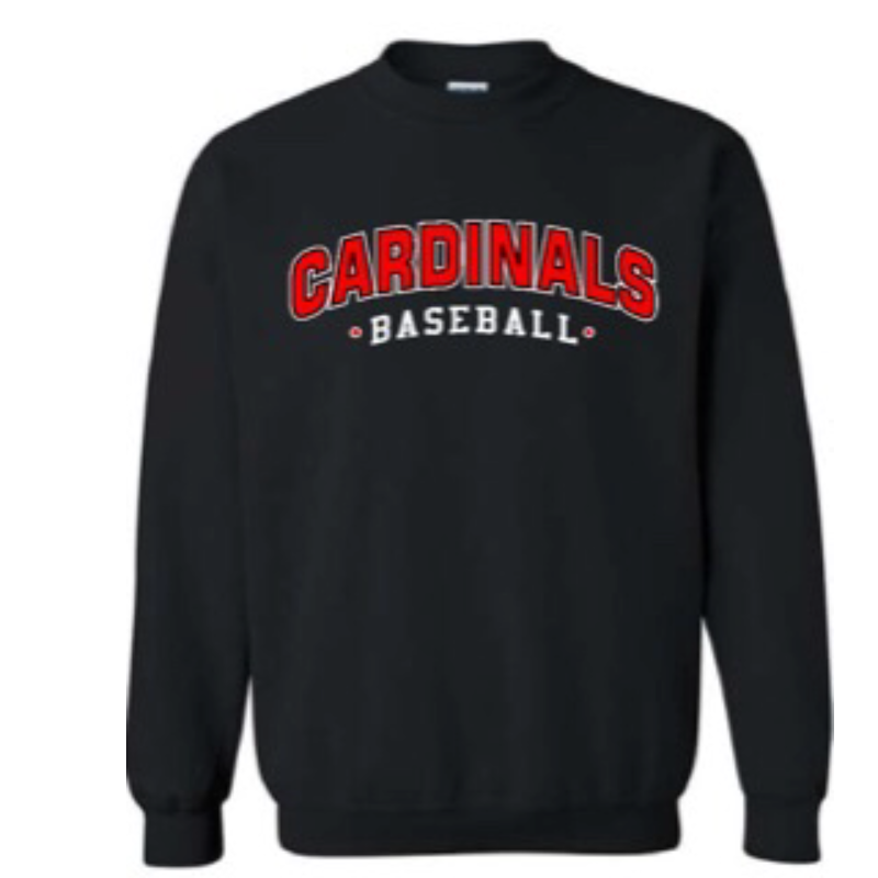 BLACK CARDINALS BASEBALL • DT CREW NECK SWEATSHIRT Main Image