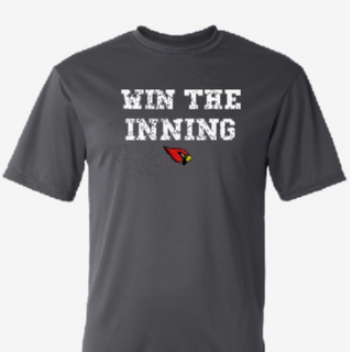 WIN THE INNING S/S T-SHIRT Dark Gray • DT DRI-FIT