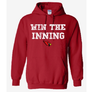 WIN THE INNING HOODIE SWEATSHIRT RED • DT