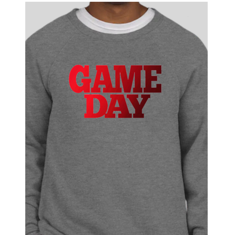 GAME DAY GRAY CREW NECK SWEATSHIRT Main Image