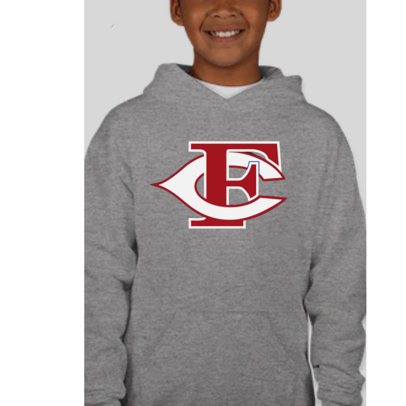 YOUTH FC LOGO GRAY HOODIE * CH Main Image