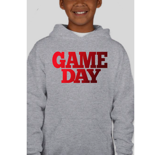 YOUTH GAME DAY GRAY HOODIE •CH