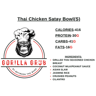 Thai Chicken Satay Bowl(S)