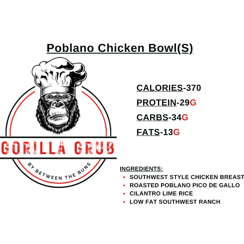 Poblano Chicken Bowl(S)