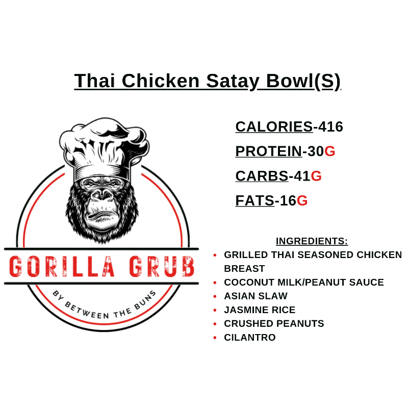 Thai Chicken Satay Bowl(S)