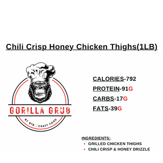 Chili Crisp Honey Chicken Thighs(1LB)