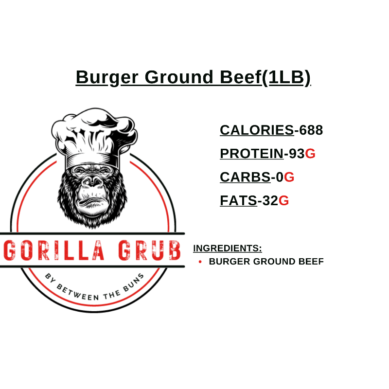Grilled Burger Ground Beef(1LB)