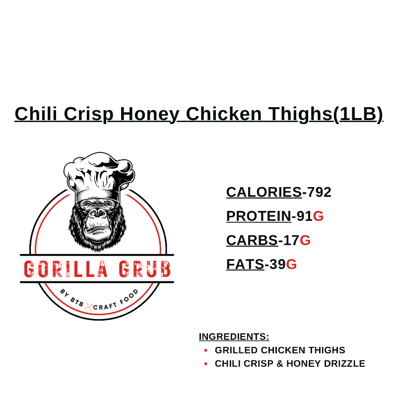 Chili Crisp Honey Chicken Thighs(1LB)