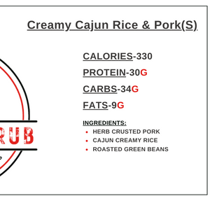 Creamy Cajun Rice & Pork(S)