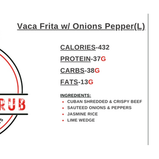 Vaca Frita w/ Onions & Peppers(L)