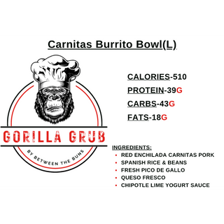 Carnitas Burrito Bowl(L)