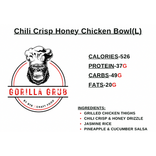 Chili Crisp Honey Chicken Bowl(L)