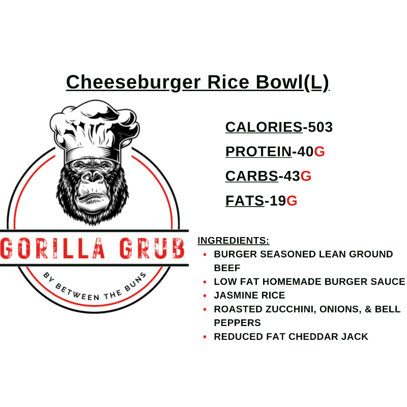 Cheeseburger Rice Bowl(L)