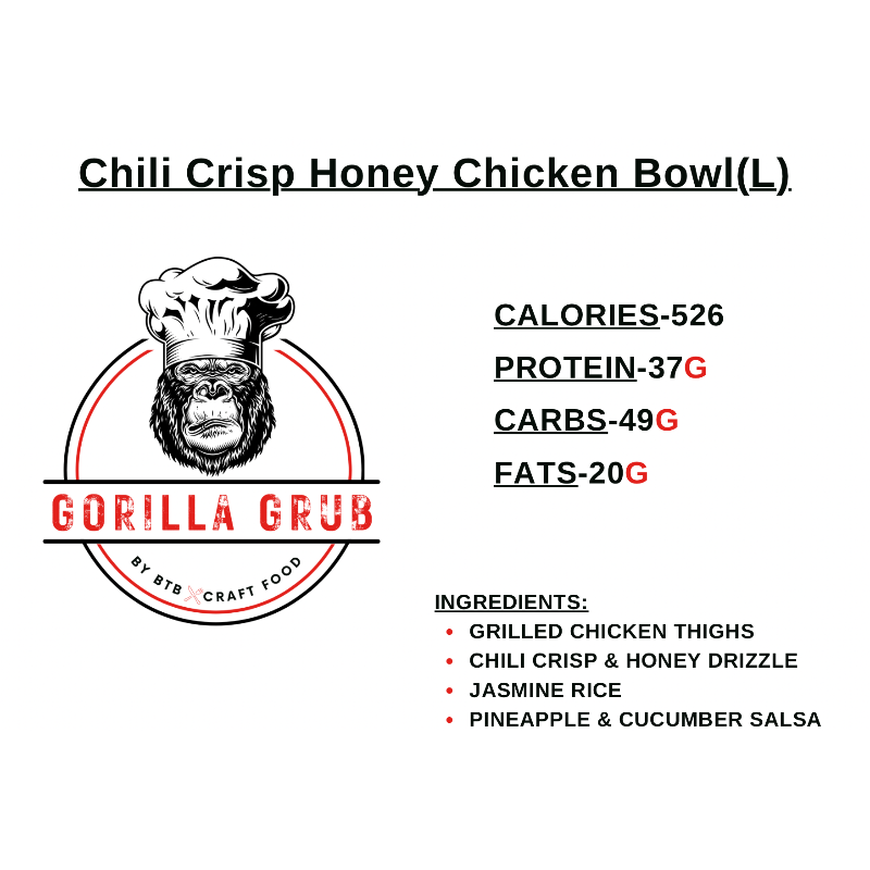Chili Crisp Honey Chicken Bowl(L)