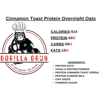 Cinnamon Toast Protein Overnight Oats