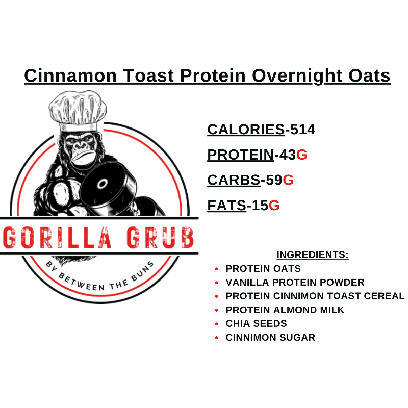Cinnamon Toast Protein Overnight Oats