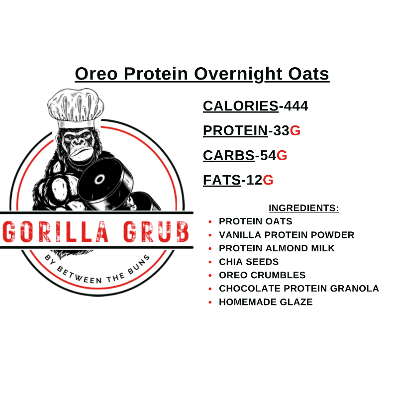 Oreo Protein Overnight Oats