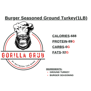 Burger Seasoned Ground Turkey(1LB)