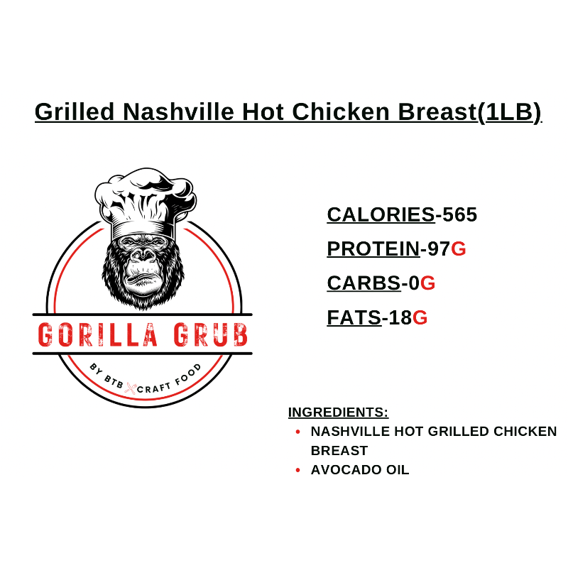 Grilled Nashville Hot Chicken Breast(1LB)