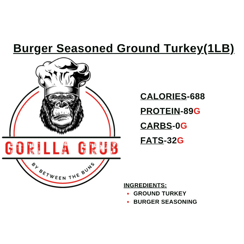 Burger Seasoned Ground Turkey(1LB)