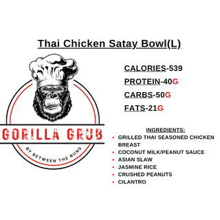 Thai Chicken Satay Bowl(L)