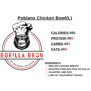 Poblano Chicken Bowl(L)