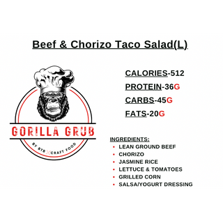 Beef & Chorizo Taco Salad(L)