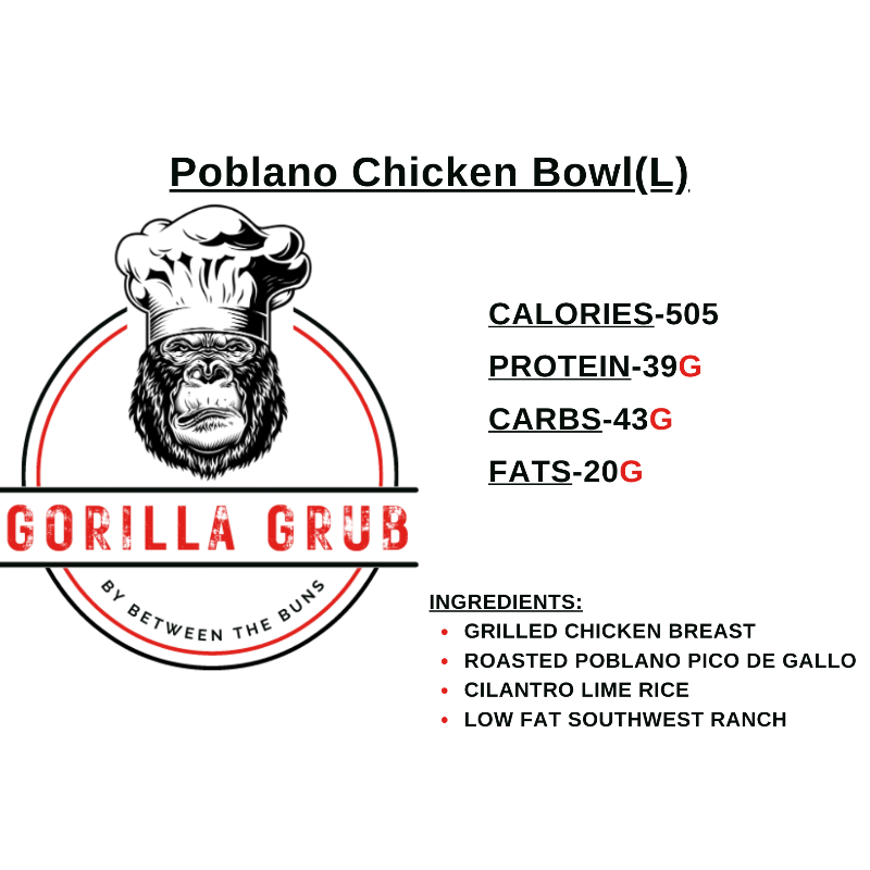 Poblano Chicken Bowl(L)