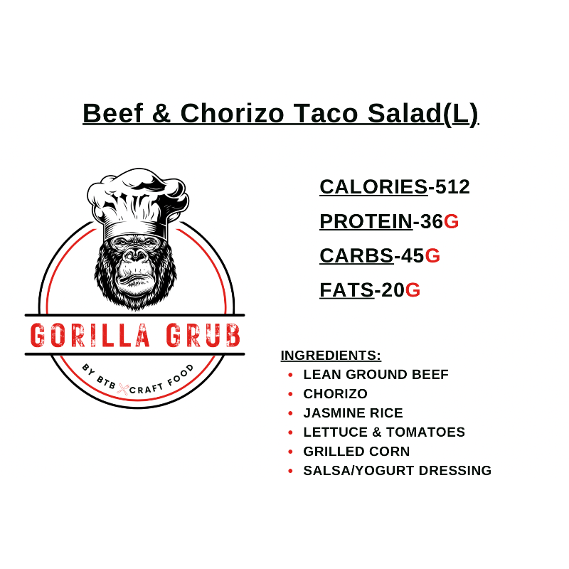 Beef & Chorizo Taco Salad(L)