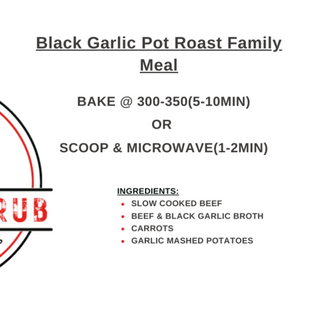 Black Garlic Pot Roast Family Meal