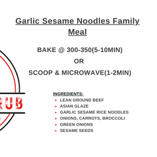 Garlic Sesame Noodles Family Meal